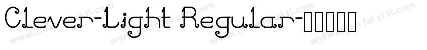 Clever-Light Regular字体转换